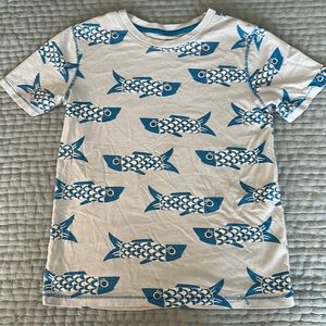 Tea collection boys shirt with fishes